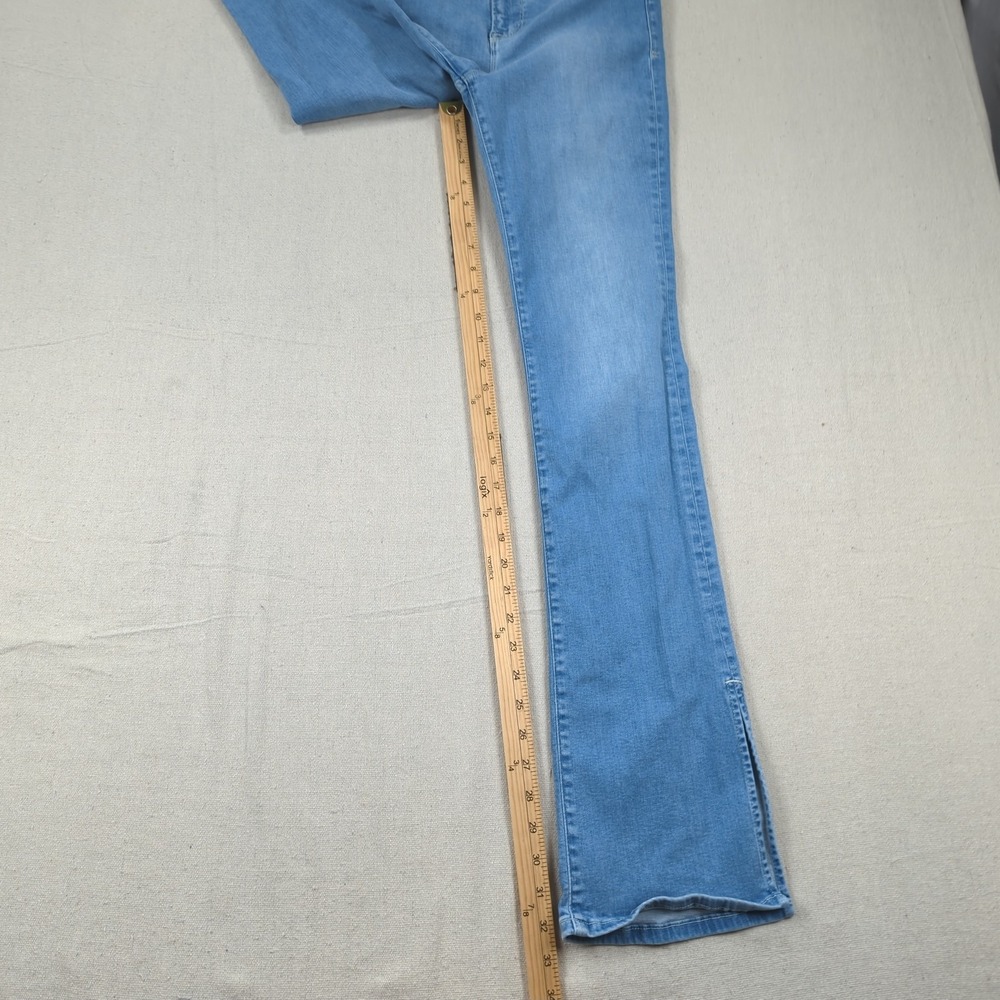 Frame Jeans Womens 28 Blue Le Super High Mini Boot Cut Stretch Split Cuff - Picture 5 of 16